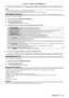 Page 101Chapter 4 Settings — [NETWORK] menu
ENGLISH - 101
5) When the confirmation screen is displayed, press qw  to select [OK], and press the  button.
Note
 f When using a DHCP  server, confirm that the DHCP server is running. fConsult your network administrator regarding the IP
 address, subnet mask, and default gateway.
[NETWORK CONTROL]
Set up the control method of the network.
1) Press as to select [NETWORK CONTROL].
2)  
Press the  button.
 f The  [NETWORK CONTROL] screen is displayed.
3) Press  as to...