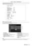 Page 113Chapter 4 Settings — [NETWORK] menu
ENGLISH - 113
Example of the E-mail sent for an error
The following E-mail is sent when an error has occurred.
=== Panasonic projector report(ERROR) ===
Projector Type  : RZ475
Serial No  : SW1234567
-----  check system -----
MAIN CPU BUS [   OK    ]
FAN  [   OK    ]
INTAKE AIR TEMPERATURE  [   OK    ]
OPTICS MODULE TEMPERATURE  [   OK    ]
INTERNAL AIR TEMPERATURE  [   OK    ]
LIGHT STATUS  [   OK    ]
INTAKE AIR TEMP.SENSOR  [   OK    ]
OPTICS MODULE TEMP.SENSOR  [...