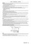 Page 33Chapter 2 Getting Started — Connecting
ENGLISH - 33
Attention
 fAlways use one of the following when connecting a VCR. gA
 VCR with built-in time base corrector (TBC)
 gA

 time base corrector (TBC) between the projector and the VCR
 fIf nonstandard burst signals are connected, the image may be distorted. In such case, connect the time base corrector (TBC) between the 
projector and the external devices.
 fUse a commercial HDMI/DVI conversion cable with a ferrite core. fAsk a qualified technician or your...