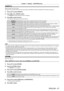 Page 57Chapter 4 Settings — [POSITION] menu
ENGLISH - 57
[ASPECT]
Switch the aspect ratio of the image.
The aspect ratio is switched within the screen range selected in [SCREEN SETTING]. Set [SCREEN SETTING] first. (x  page   70)
1) Press as to select [ASPECT].
2)  
Press 
 qw or the  button.
 fThe  [ASPECT] individual adjustment screen is displayed.
3) Press  qw to switch the item.
 fThe items will switch each time you press the button.
[NORMAL] Displays images without changing the aspect ratio of the input...