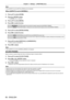 Page 58Chapter 4 Settings — [POSITION] menu
58 - ENGLISH
Note
 fWhen [ASPECT] is set to [NA TIVE], [ZOOM] cannot be adjusted.
When [ASPECT] is set to [NORMAL]
1) Press as to select [ZOOM].
2)  
Press the  button.
 f The  [ZOOM]  screen is displayed.
3) Press  as to select [MODE].
4)  
Press 
 qw to switch the item.
[INTERNAL] Enlarges the size within the aspect range set with [SCREEN FORMAT].
[FULL] Enlarges or reduces the size using the entire display area set with [SCR\
EEN FORMAT].
5) Press as to select...