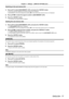 Page 77Chapter 4 Settings — [DISPLAY OPTION] menu
ENGLISH - 77
Switching to the sub memory list
1) Press as to select [SUB MEMORY LIST], and press the  button.
 fA list of sub memories registered to the signal currently input is displa\
yed.
 f[SUB MEMOR

Y LIST] can be displayed by pressing  qw on the normal screen (when the menu is not displayed).
2) Press asqw to select the signal to switch in [SUB MEMORY LIST].
3)  
Press the  button.
 f This switches to the signal selected in Step  2) .
Deleting the sub...