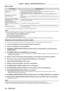 Page 84Chapter 4 Settings — [PROJECTOR SETUP] menu
84 - ENGLISH
 rError details
Error message Measures to take
[Exceed maximum number of 
projectors.]
 f Limit the number of projectors in one group to eight.
 fWhen synchronizing nine or more projectors, use the dedicated software “\
Multi Projector 
Monitoring & Control Software”*1 through a computer.
[Please check the COMMAND 
CONTROL setting.]
 f Set [COMMAND CONTROL] in [NETWORK CONTROL] of the projector displaying a\
n error to 
[ON].
 fAssign the same...