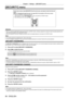 Page 96Chapter 4 Settings — [SECURITY] menu
96 - ENGLISH
[SECURITY] menu
On the menu screen, select [SECURITY] from the main menu, and select an \
item from the sub-
menu.
Refer to “Navigating through the menu” (x
  page   46) for the operation of the menu screen.
 fWhen the projector is used for the first time
Initial password: Press  awsqawsq in order

, and press the  button.
 fAfter selecting the item, press 

asqw to set.
Attention
 fWhen you select the [SECURITY] menu and press the  button, entering a...