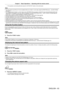 Page 63Chapter 3 Basic Operations — Operating with the remote control
ENGLISH - 63
 fThis operation can be also performed using the  button on the control panel.
Note
 fThe clock phase may shift even if it has completed without any incident. In such cases, adjust the [POSITION] menu  →  [CLOCK PHASE] 
(x   page   81).
 fIf an image with blurred edges or a dark image is input, [INCOMPLETE] may appear or adjustment may not be performed properly even 
when [COMPLETE] appears. In this case, adjust the settings in...
