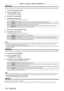 Page 100Chapter 4 Settings — [DISPLAY OPTION] menu
100 - ENGLISH
[DVI-D IN]
Switch the setting when the external device is connected to the  terminal of the projector and the image is not projected correctly.
1) Press as to select [DVI-D IN].
2)  
Press the  button.
 f The  [DVI-D IN] screen is displayed.
3) Press  as to select [EDID].
4)  
Press 
 qw to switch the item.
 fThe items will switch each time you press the button.
[EDID3] Recognizes movie-based video signals and still image signals automatically ....