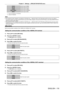 Page 119Chapter 4 Settings — [PROJECTOR SETUP] menu
ENGLISH - 119
[RGB2]Sets the input to RGB2.
[DVI - D] Sets the input to DVI
- D.
[HDMI] Sets the input to HDMI.
[SDI1]
*1/[SDI]*2Sets the input to SDI/SDI1.
[SDI2]
*1Sets the input to SDI2.
*1 Only for PT- DZ13KU, PT- DS12KU
*2  
Only for PT-
 DZ10KU
Note
 fWhen [BACKUP  INPUT MODE] in the [DISPLAY OPTION] menu → [BACKUP INPUT SETTING] ( x   page   99) has been set to [ON] or 
[1], and the projector has been turned off with the input set to HDMI, projection...
