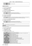 Page 120Chapter 4 Settings — [PROJECTOR SETUP] menu
120 - ENGLISH
[NONE]Select the parity condition.
[EVEN]
[ODD]
Setting the response
1) Press  as to select [RS-232C].
2)  
Press the  button.
 f The  [RS-232C]  screen is displayed.
3) Press  as to select [RESPONSE(ID ALL)].
4)  
Press 
 qw to switch the item.
[ON] Returns the response when the ID setting is ALL.
[OFF] Does not return the response when the ID setting is ALL.
5) Press as to select [GROUP].
6)  
Press 
 qw to switch the item.
[A] - [Z] Controls...