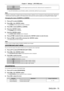Page 75Chapter 4 Settings — [PICTURE] menu
ENGLISH - 75
[1.0]Set so that images become as you like. [2.0] - [2.8] can be set in increments of 0.1.
[1.8]
[2.0] - [2.8] (increments of 0.1)
*1 When [PICTURE MODE] is set to [DYNAMIC], [USER], or [DICOM SIM.], [DEF AUL T] cannot be selected.
Note
 fDICOM is an abbreviation of “Digital Imaging and COmmunication in Medicine” and is a standard for medical imaging devices.  Although the 
DICOM name is used, the projector is not a medical device, and should not be used...