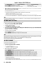Page 92Chapter 4 Settings — [3D SETTINGS] menu
92 - ENGLISH
[3D SYNC MODE]Items set in [3D SYNC1] Items set in [3D SYNC2]
[10] Stereo synch output Frame synch output
[11] 3D IR TRANSMITTER (+) output 3D IR TRANSMITTER (
-) output
6) When [1], [4], [7], or [10] is selected, press as  to select [STEREO SYNC OUTPUT DELAY], and press 
qw to set the amount of delay output.
[0us] - [25 000 us] Allows you to set in increments of 10   us.
 fT

o synchronize multiple projectors to display 3D images, use a frame synch...
