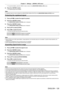 Page 129Chapter 4 Settings — [SIGNAL LIST] menu
ENGLISH - 129
 fTo cancel the deletion, press the  button to return to the  [REGISTERED SIGNAL LIST] screen.
3) Press the  button.
 fThe selected signal will be deleted.
Note
 fA registered signal can also be deleted from [REGISTERED SIGNAL DELETE] on the [REGISTERED SIGNAL SETUP] screen.
Protecting the registered signal
1) Press  asqw to select the signal to protect.
2)  
Press the  button.
 f The  [REGISTERED SIGNAL STATUS] screen is displayed.
3) Press the...