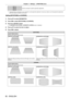 Page 82Chapter 4 Settings — [POSITION] menu
82 - ENGLISH
[PC-1]*1
Uses the computer to perform geometric adjustment.
[PC
-
2]*1
[PC-3]*1
*1 Advanced skills are necessary to use a computer to control geometric adj\
ustment. Consult your dealer . Up to three geometric adjustments 
performed using the computer can be saved.
Setting [KEYSTONE] or [CURVED]
1) Press  as to select [GEOMETRY].
2)  
Press 
 qw to select [KEYSTONE] or [CURVED].
3)
 
Press the  button.
 f The  [GEOMETRY:KEYSTONE] or [GEOMETRY:CURVED]...