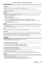 Page 159Chapter 5 Maintenance — Maintenance/replacement
ENGLISH - 159
Replacing the unit
Air filter unit
If dirt does not come off even after the unit is maintained, it is time for the unit to be repla\
ced.
The Replacement Filter Unit (Model No.: ET
-
EMF320) is an optional accessory. To purchase the product, consult your dealer.
Replacing the air filter unit
Attention
 f Make sure to turn of f the power before replacing the air filter unit. fWhen attaching the unit, make sure that the projector is stable, and...