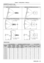 Page 33Chapter 2 Getting Started — Setting up
ENGLISH - 33
[GEOMETRY] projection range
(Only for PT-DZ13KU, PT- DS12KU, PT- DZ10KU)
[VERTICAL KEYSTONE] (viewed from the side) [HORIZONTAL KEYSTONE] (viewed from above)
ScreenScreen
Vertical arc correction (viewed from the side) Horizontal arc correction (viewed from above)
ScreenProjection distance
Arc radiusScreen Projection distance
Arc radius
Arc center
Screen
Projection distance
Arc radiusArc centerScreen
Projection distance
Arc radius
Standard status...