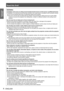 Page 4Read this first!
4 - ENGLISH
Important 
 
InformationWARNING:
Installation work (such as ceiling mount bracket) should only be carried out by a qualified technician.
If installation is not carried out and secured correctly it can cause in\
jury or accidents, such as electric shocks.
Do not use anything other than an authorized ceiling mount bracket. z
Be sure to use the wire provided with the projector mount bracket for ceiling mount as an extra safety  z
measure to prevent the projector from falling...
