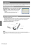 Page 30Projecting
30 - ENGLISH
Basic Operation
Check the connections of the peripheral devices and connection of the power cord (Æpage 27) and switch on the 
power (Æpage 29) to start the projector. Select the image and adjust the state of the image.
Selecting the input signal
Select an input signal.
Press  button on the control panel or the , 
, ,  button on the remote 
control.
The image of the signal being input in the selected terminal is  z
projected.
Press  button to display the [Source] menu. Press   z...