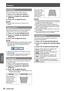 Page 38Position
38 - ENGLISH
Settings
V Position
Shift the projected image position vertically.
Press ▲▼ to select [V Position].1 ) 
Press ► to display the adjustment 2 ) 
dialog box.
Press ◄► to adjust the level.3 ) 
Note
During Computer input signal, [V Position] can be  z
adjusted.
Digital Zoom
Adjust the magnification of the image. Magnification 
can be set from 1.0x to 2.0x in 0.1 increments.
Press ▲▼ to select [Digital Zoom].1 ) 
Press ► to display the adjustment 2 ) 
dialog box.
Press ◄► to adjust the...