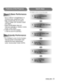 Page 9ENGLISH - 9
For details, see the corresponding pages.
1. Set up your projector.  
(Æpage 21)
2. Connect with other devices.  
(Æpage 24)
3. Connect the power cord.  
(Æpage 26)
4. Power on. 
(Æpage 28)
5. Select the input signal.  
(Æpage 29)
6. Adjust the image.  
(Æpage 29)
-  Up to 3 000 lm* of brightness in a 
compact body, weighting 2.3 k].
-  High contrast ratio up to 4 000:1 
makes images with excellent detail 
and depth. 
-  Quiet 29 dB design does not 
interrupt meetings or classes. (Lamp 
power...