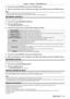 Page 111Chapter 4 Settings — [NETWORK] menu
ENGLISH - 111
4) Press as to select [STORE], and press the  button.
5)  When the confirmation screen is displayed, press  qw to select [OK], and press the  button.
Note
 
f When using a DHCP server, confirm that the DHCP server is running.
 
f Consult your network administrator regarding the IP address, subnet mask, and default gateway.
[NETWORK CONTROL]
Set up the control method of the network.
1)  Press as to select [NETWORK CONTROL].
2)  Press the  button.
 
f The...