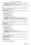 Page 81Chapter 4 Settings — [DISPLAY OPTION] menu
ENGLISH - 81
[64-940]Select when the HDMI terminal output of an external device (such as a Blu-ray disc player) is 
connected to the  terminal.
[0-1023] Select when the DVI-D terminal output of an external device (such as a computer) is connected to the 
 terminal via a conversion cable or similar cable.
Select also when the HDMI terminal output of a computer or other device is connected to the  terminal.
Note
 
f The optimal setting varies depending on the...