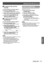 Page 111[PROJECTOR SETUP] menu
ENGLISH - 111
Settings
▶■To adjust the date and time 
manually
4) Select [ADJUST CLOCK] in Step 3).
5)  
Press the  button.
▶z The  [ADJUST CLOCK] screen is displayed.
6) Press 
▲▼ to select an item, and press 
◀▶  to set the local date and time.
7)
 
Press  ▲▼ to select [APPL

Y], and 
press the  button.
▶z The setting of the time will be completed.
▶■ To adjust the date and time 
automatically
4) Select [ADJUST CLOCK] in Step 3).
5)  
Press the  button.
▶z The  [ADJUST CLOCK]...