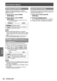 Page 80[ADVANCED MENU]
80 - ENGLISH
Settings
[FRAME RESPONSE]
Image processing is simplified when 1080/60i, 
1080/50i, and 1080/24sF signals are input to reduce 
image frame delay.
1) Press ▲▼ to select [FRAME 
RESPONSE].
2)
 
Press  ◀▶ to switch [FRAME 
RESPONSE].
▶z The setting will change as follows each time 
you press the button.
[NORMAL][FAST]
[NORMAL]
Standard setting.
[FAST] Set when the picture is displayed 
later than sound.
Note
 z When [FRAME RESPONSE] is set to [F

AST], 
picture quality...