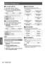 Page 94[DISPLAY OPTION] menu
94 - ENGLISH
Settings
▶■To set [BIT DEPTH]
4) Select [BIT DEPTH] in Step 3).
5)  
Press  ◀▶ to switch [BIT DEPTH].
▶z
The setting will change as follows each time 
you press the button.
[AUTO][12-bit][10-bit]
[AUTO] Automatically select 12 bits or 10 
bits.
[12-bit] Fix to 12 bits.
[10-bit] Fix to 10 bits.
▶■To set [3G-SDI MAPPING]
4) Select [3G-SDI MAPPING] in Step 3).
5)  
Press  ◀▶ to switch [3G-SDI 
MAPPING].
▶z The setting will change as follows each time 
you press the...