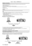 Page 110Chapter 4 Settings — [NETWORK] menu
110 - ENGLISH
Network connections
The projector has a network function, and the following operations are a\
vailable from the computer using the web control.
 fSetting and adjustment of the projector
 fDisplay of the projector status
 fSending of E-mail messages when there is a problem with the projector
The projector supports “Crestron ConnectedTM”, and the following application software of Crestron Electronics, Inc. can be used.
 fRoomView Express
 fFusion RV...