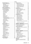 Page 15ENGLISH - 15
Contents
[ADVANCED MENU] menu    7 2
[DIGITAL CINEMA REALITY]    72
[BLANKING]    72
[INPUT RESOLUTION]    73
[CLAMP POSITION]    73
[RASTER POSITION]    73
[DISPLAY LANGUAGE] menu    74
Changing the display language    74
[DISPLAY OPTION] menu    7 5
[COLOR ADJUSTMENT]    7 5
[COLOR CORRECTION]    7 5
[SCREEN SETTING]    76
[AUTO SIGNAL]    76
[AUTO SETUP]    76
[RGB IN]    77
[DVI-D IN]    78
[HDMI IN]    78
[DIGITAL LINK IN]    7 9
[DisplayPort IN]    7 9
[ON-SCREEN DISPLAY]    7 9...