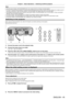 Page 45Chapter 3 Basic Operations — Switching on/off the projector
ENGLISH - 45
Note
 fWhile the power indicator  is lit in orange, the fan is running to cool the projector. fFor about 75 seconds after the projector is switched off and the luminous lamp cooling is started, the lamp indicators do not light up even if the power is switched on. After the power indicator  lights in red, turn on the power again. fThe projector consumes power even in standby mode (power indicator  lit in red). Refer to “Power...