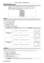 Page 68Chapter 4 Settings — [POSITION] menu
68 - ENGLISH
[POSITION] menu
On the menu screen, select [POSITION] from the main menu, and select an item from the sub-menu.Refer to “Navigating through the menu” (x page 57) for the operation of the menu screen. fAfter selecting the item, press asqw to adjust.
[SHIFT]
Move the image position vertically or horizontally if the image position projected on the screen is shifted even when the relative position of the projector and the screen is installed correctly.
1)...