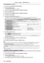 Page 120Chapter 4 Settings — [SECURITY] menu
120 - ENGLISH
Enabling/disabling any button
1) Press as to select [CONTROL DEVICE SETUP].
2)  
Press the  button.
 f The  [CONTROL DEVICE SETUP] screen is displayed.
3) Press  as to select [CONTROL PANEL] or [REMOTE CONTROL].
4)  
Press the  button.
5)

 
Press 
 as to select [CONTROL PANEL] or [REMOTE CONTROL].
6)
 
Press 
 qw to switch [USER].
7)
 
Press 
 as to select the button item to set.
 fWhen [INPUT  SELECT BUTTON] is selected, press the  button, and then...