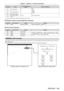 Page 165Chapter 6 Appendix — Technical information
ENGLISH - 165
Command DetailsParameter/response 
string Remark (parameter)
OPP P IN P execution 0
OFF
1 USER1
QPP P IN P setting query 2
USER2
3 USER3
OCS Sub memory switch 01 - 96Sub memory number
QSB Sub memory status 
query
*1 Use from the lamp with shortest runtime among Lamp 1 to Lamp 4.
 r
Projector control command (with sub command)
Command Sub command Details Remark
VXX RYCI1 RGB1 input setting +00000 = RGB/YP
BPR, +00001 = Y/C
 rLens control command...