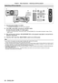 Page 50Chapter 3 Basic Operations — Switching on/off the projector
50 - ENGLISH
Switching off the projector
1)
2)
1)
4)3)
2)
1) Press the power standby < v> button.
 fThe  [POWER OFF(STANDBY)] confirmation screen is displayed.
2) Press  qw to select [OK], and press the  button.
(Or press the power standby < v> button again.)
 fProjection of the image will stop, and the power indicator  on the projector body lights in orange. (The fan 
keeps running.)
3) Wait until the power indicator  on the projector body...