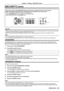 Page 85[SECURITY] menu
On the menu screen, select [SECURITY] from the main menu, and select an \
item from the submenu.
Refer to "Navigating through the menu" (Æ page 53) for the operation of the menu screen.
 
f   When the projector is used for the first time Initial password:   
Press awsqawsq in order, and press the  button.
 
f After selecting the item, press asqw to set.
Attention
 
f When you select the [SECURITY] menu and press the  button, entering a password is required. Enter the preset...