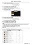 Page 45ENGLISH - 45
5) Press as to switch or adjust settings.
 
f Some items will switch in order as follows each time you press as.
ABC
6)  Press the  button or the  button.
 
f The changed settings or the adjusted value is confirmed. 
7)  Press as to select a sub-menu item, press the  button.
 
f Switches to the next layer of the menu screen.
8)  Press the  button.
 
f If the selected item can be set or adjusted,  will be displayed.
9)  Press as to switch or adjust settings.
 
f Some items will switch in...