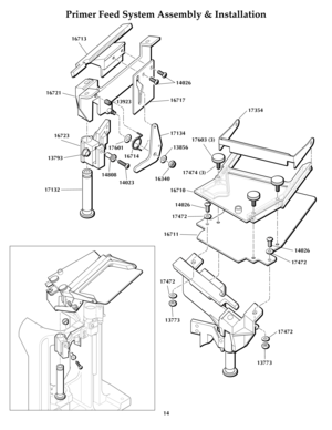 Page 1314
Primer Feed System Assembly & Installation
 
 
 

 
 

 
 

14026
16717 16713
16721
16723
17601
16714
140231713417354
1385617603 (3)
17474 (3)
16340
14026 16710
17472
17472
17472 13773
13773 16711 1480813923
13793
17132
14026
17472 