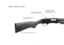 Page 86
The advanced high-strength alloy
receiver is much lighter than steel.The rugged rotary bolt design
engages the barrel extension
instead of the top of the receiver.
No other company offers you more
choices of stock materials.
Deluxe recoil pad for maximum comfort.
MODEL1300 FEATURES 