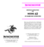 Page 1U.S. REPEATING ARMS COMPANY, INC.
275 Winchester Avenue
New Haven, CT, U.S.A. 06511-1970
This is one of the famous line of Winchester
World Standard arms. As one of the Classic
Traditions models you can expect the same
quality and satisfaction as with the original
historic Model 63 introduced over half a 
century ago. And, as with the original, youll
appreciate its economy of design, quick 
handling properties and smooth functioning.
IMPORTANT INSTRUCTIONS 
FOR
MODEL63
.22 CALIBER BOLT ACTION RIFLE
U.S....