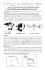 Page 1Mag 20 Furnace Assembly, Operation and Parts
Assembly
The main body of your furnace is fully assembled and factory-tested. To facilitate packag-
ing, the valve rod and operating lever have not been factory-installed and you must do so,
prior to using the furnace as follows: Attach the operating lever spring to the operating lever.
Slide the valve rod on the operating lever as shown in Figure 19. Next, place the valve rod
and operating lever, into position as shown in Figure 20. Fasten the operating lever...