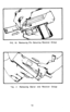 Page 16FIG. 10 Removing Pin Securing Receiver Group 
‘IG. il Removing Barrel and Receiver Group 
14  