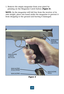 Page 1915
SERRATED 
FINGER
GROOVES
MAGAZINE
CATCH
BUTTON
MAGAZINE
WELL MAGAZINE
FOLLOWER
MAGAZINE
1. Remove the empty magazine from your pistol by
pressing on the Magazine Catch button (Figure 4).
NOTE:As the magazine will fall free from the receiver of its
own weight, place one hand under the magazine to prevent it
from dropping to the ground and having it damaged.
Figure 4 