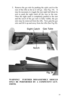 Page 1919 
5.     Remove  the gas tube by pushing the sight catch to the 
rear of the rifle as far as it will go.  (See Fig. 19).   It 
may be necessary to wiggle the rear sight leaf about its 
axis to push the sight catch all the way to the rear.  
Once the sight catch is completely pushed to the rear 
and the notch of the gas tube is fully visible, the gas 
tube may be removed from the rifle.  Now grip the gas 
tube and lift it up and away from the rifle (See Fig.20). 
Fig. 19 
Fig. 20 
WARNING!  FURTHER...