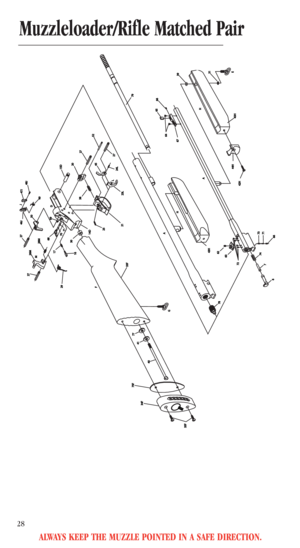 Page 30ALWAYS KEEP THE MUZZLE POINTED IN A SAFE DIRECTION.
28
Muzzleloader/Rifle Matched Pair
ROSSIROSSI
43H 44H
G
35F4041
34FF
33F
27
26M
28M
2917
16
27
50 46J
47J
48J
49
D
15D
20
27
52
27
24L
23L45 38
21 25 14D
39
 A
 H
E 3130
L J
M68706971
75F
74
6
7342H
66
43H H
78 A
77
7166
7
62
63
7265
64
6779 