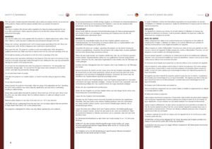 Page 6englishdeutschfrancais
6
This user guide contains important information about safety precautions and the set-up and use of the projector . Please read the manual carefully before you operate the projector  .
SAFETYThis device complies with relevant safety regulations for data processing equipment for use in an office environment . Before using the projector for the first time, please read the safety instructions thoroughly  .
WARNINGUse only the cables and cords supplied with the projector or original...