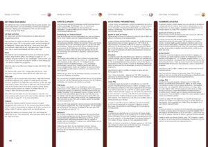 Page 6868
englishdeutschfrancaisespañol
SETTINGS SUB MENU
The settings sub menu contains settings that are system specific, and source independent, such as networking, and third party equipment interaction, display power management, PIN code and security settings, amongst other things .
set date and timeSet system date and time for the projector to utilise timer and programming options . 
Date and time are easiest set with the remote control  . Select either date or time, press “OK” on the remote control, and...