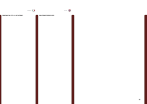 Page 8585
italianonorsk
DIMENSIONI DELLO SCHERMOSKJERMSTØRRELSER   