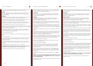 Page 6englishdeutschfrancais
6
This user guide contains important information about safety precautions and the set-up and use of the projector . Please read the manual carefully before you operate the projector  .
SAFETYThis device complies with relevant safety regulations for data processing equipment for use in an office environment . Before using the projector for the first time, please read the safety instructions thoroughly  .
WARNINGUse only the cables and cords supplied with the projector or original...