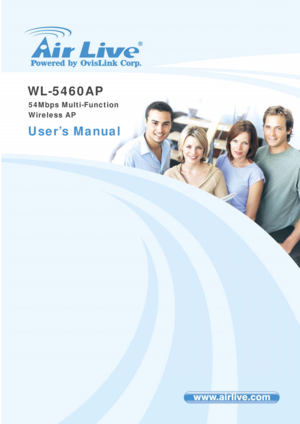 Page 1WL-5460AP  
54Mbps Multi-Function 
Wireless AP 
User’s Manual  