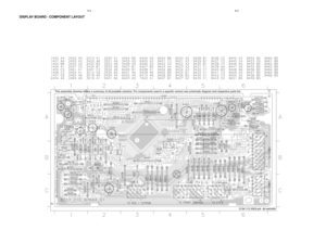 Page 196-36-3
DISPLAY BOARD - COMPONENT LAYOUT
This assembly drawing shows a summary of all possible versions. For components used in a specific version see schematic diagram and respective parts list.
3139 113 3529 pt4  dd wk0409 